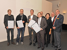 Deutsche Preis für Wissenschaftsfotografie: André Künzelmann (vierter von links) erhielt den mit 4.000 Euro dotierten zweiten Preis.