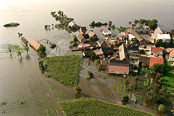 Hochwasser August 2002 aus der Luft